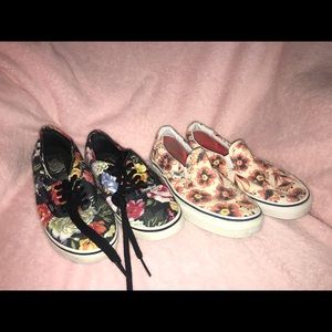 Floral Print Vans